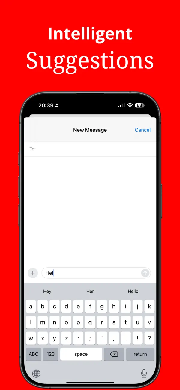 ABCDEF Keyboard 100% private by design feature screenshot